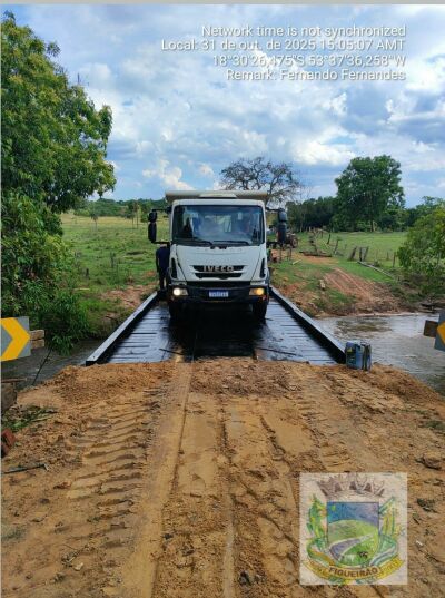 Imagem da notícia Prefeitura informa que Ponte do Mirassol é liberada para o tráfego em Figueirão, garantindo escoamento da produção